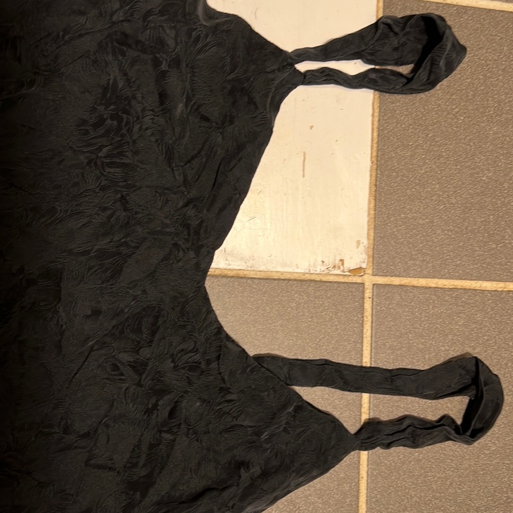 Beautiful black silk nightgown